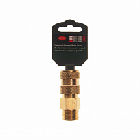 Быстроразъем RF-BSE1-4SM пневматический с клапаном, наружная резьба 1/2" (в пластиковом держателе) R
